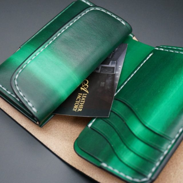 ray wood green flap middle wallet image