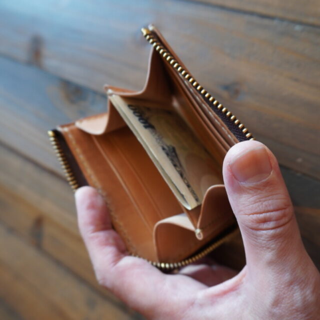 オイルコードバン　L字ミニウォレット image